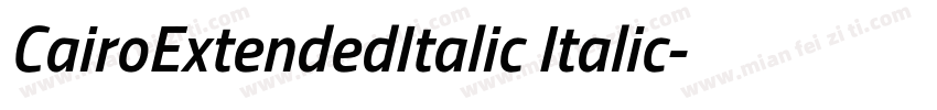 CairoExtendedItalic Italic字体转换